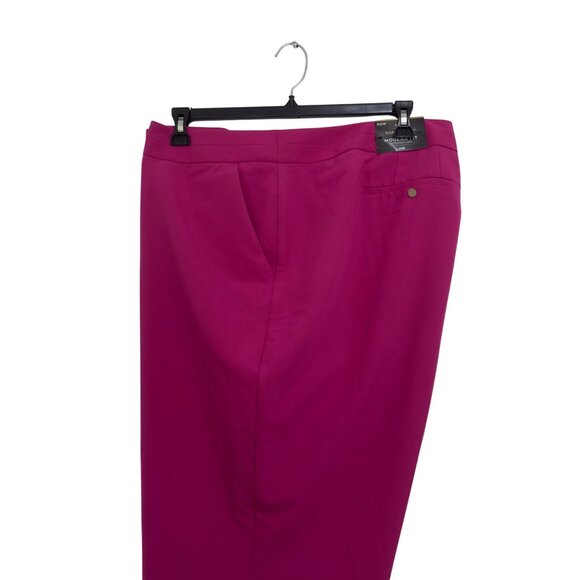 Worthington Woman Modern Fit Straight Leg Ankle Pants Size 30W Adventure Pink - Picture 13 of 14
